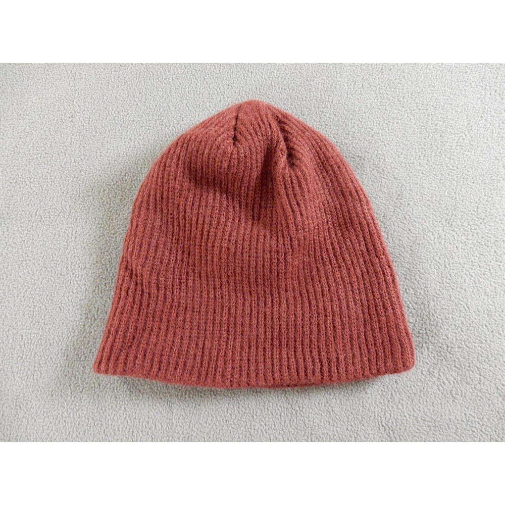 Oakley Beanie Hat Maroon Ribbed Cap Logo Winter Warm Ski Snowboard Skate - Picture 7 of 7